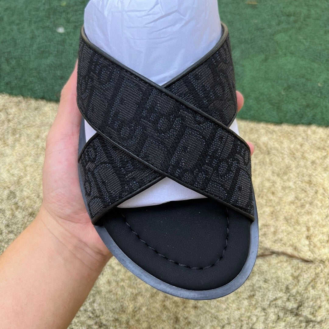 Dior Alpha Sandal Black Dior Oblique Jacquard
