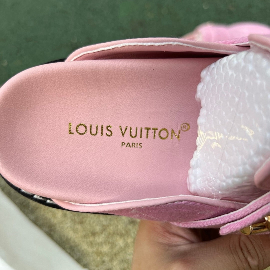 Louis Vuitton LV Easy Mule Pink Monogram Denim M82285