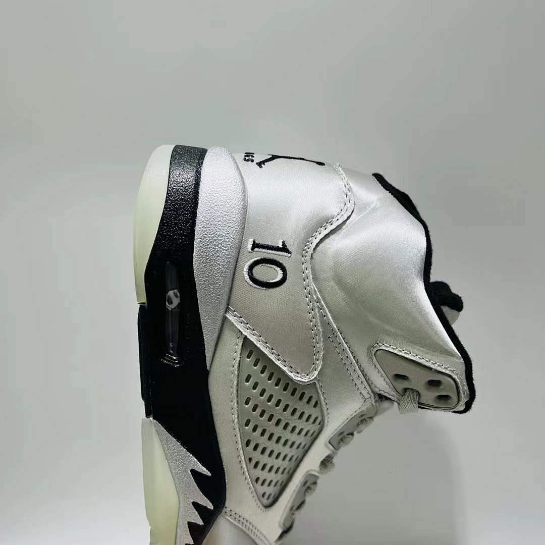 DJ Khaled Air Jordan 5 Retro "We The Best" Friends & Family "Family Flies Alone" Metallic Silver Sneakers