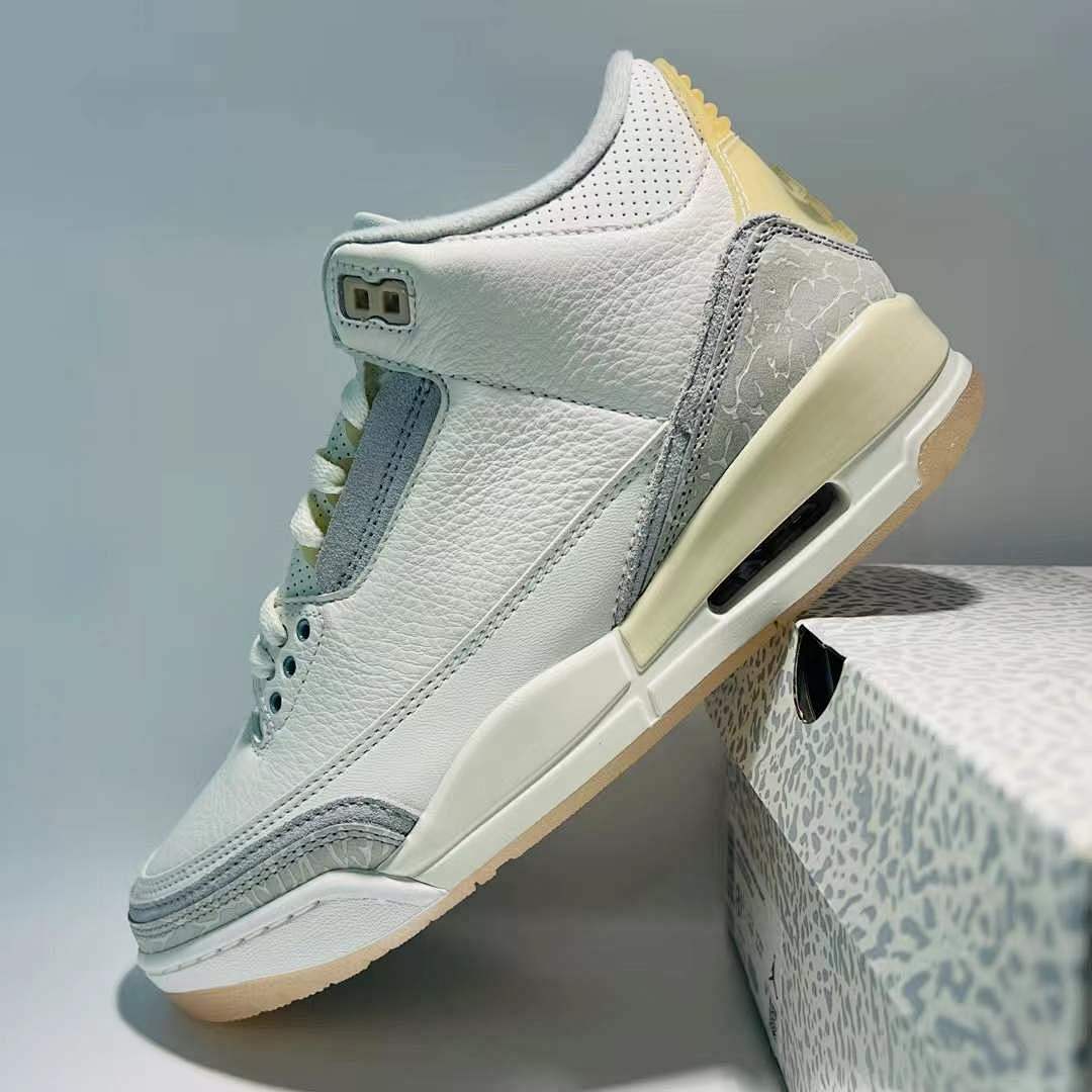 Nike Air Jordan 3 Retro Craft 'Ivory' Sail Cement Grey Shoes FJ9479-100