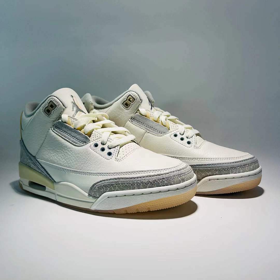 Nike Air Jordan 3 Retro Craft 'Ivory' Sail Cement Grey Shoes FJ9479-100