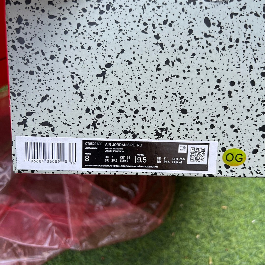 Air Jordan 6 Retro "Raging Bull" DD0587-600