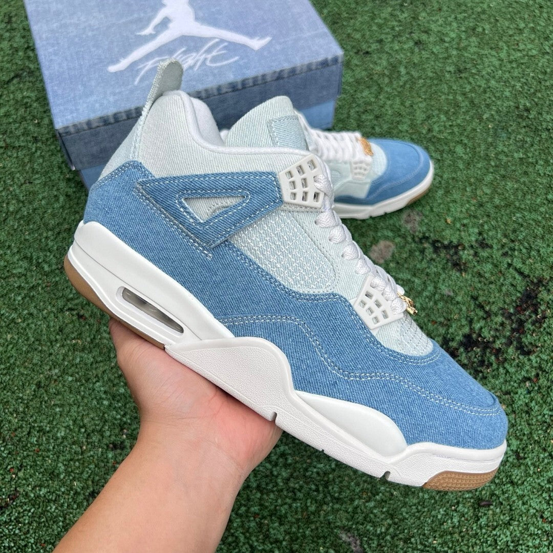 Air Jordan 4 Retro Light Blue Denim White Gum