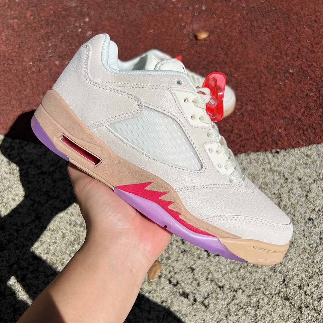 Air Jordan 5 Low Light Orewood Brown Crimson Bliss Plum Fog FJ4563-100