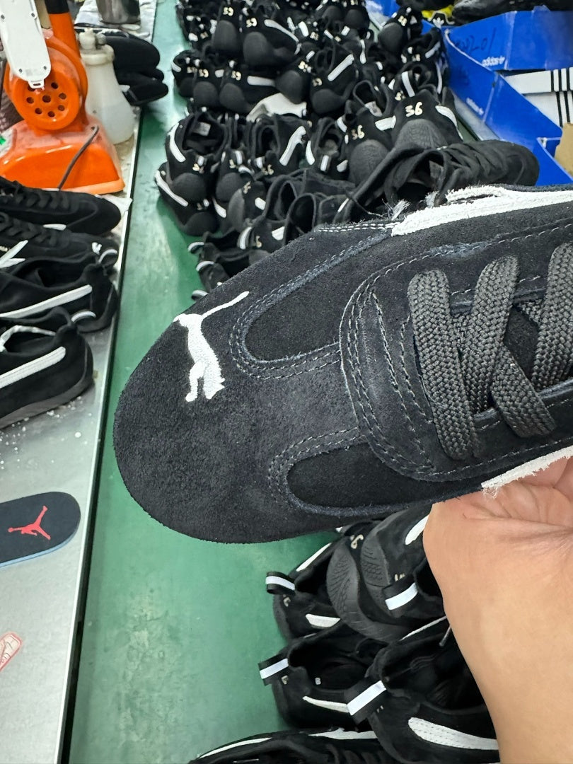 Balenciaga Puma Jordan Suede Sneakers Black