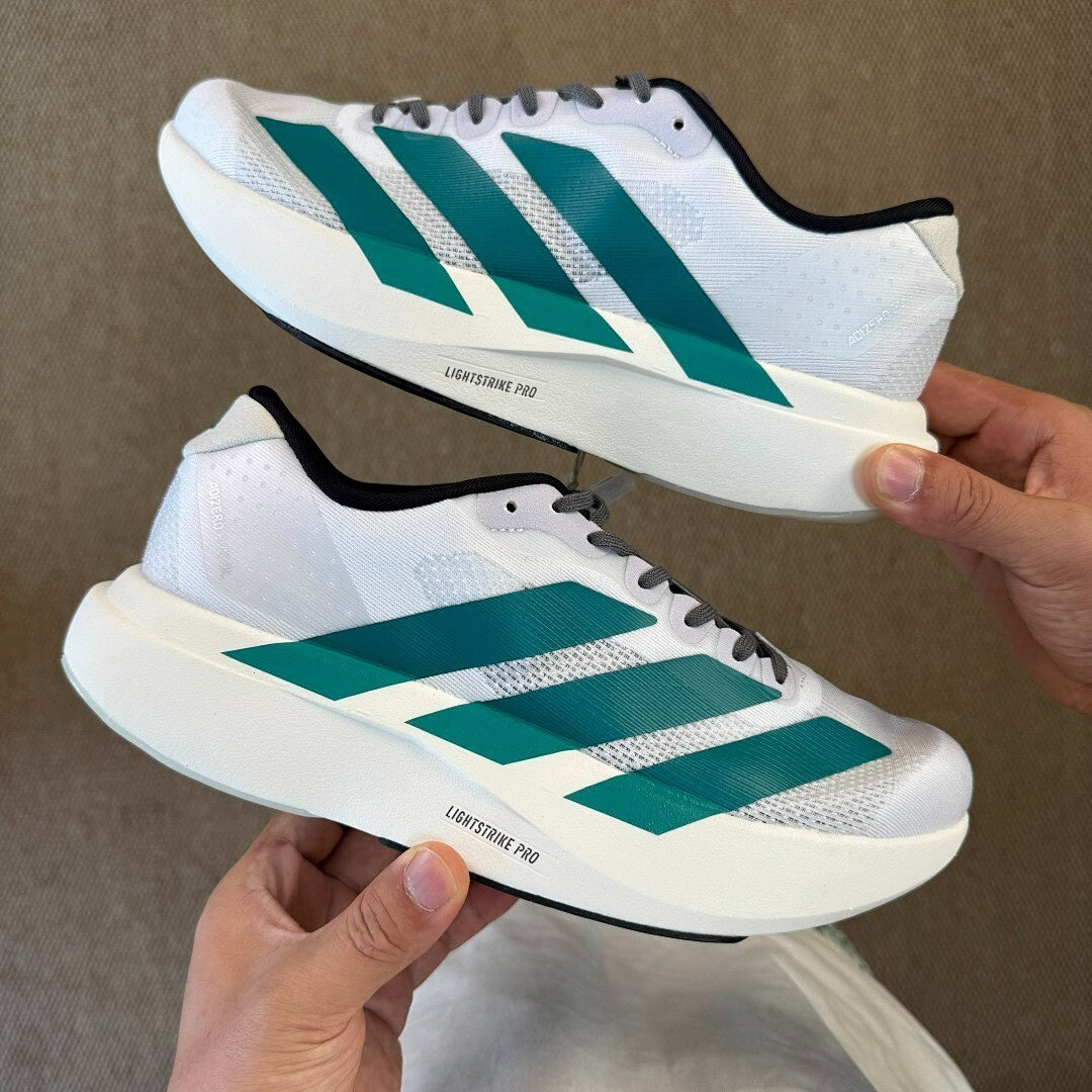 Adidas Adizero SL Shoes HQ1258 Cloud White / Dark Green / Core Black