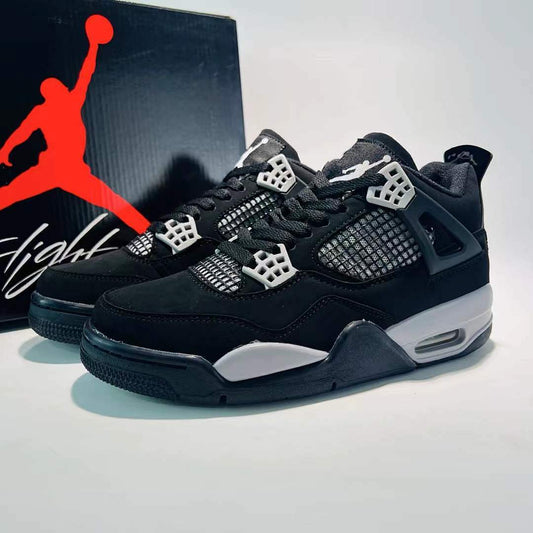 Air Jordan 4 Retro Oreo Black White Grey Sneakers 314254-003 Men's Basketball Shoes