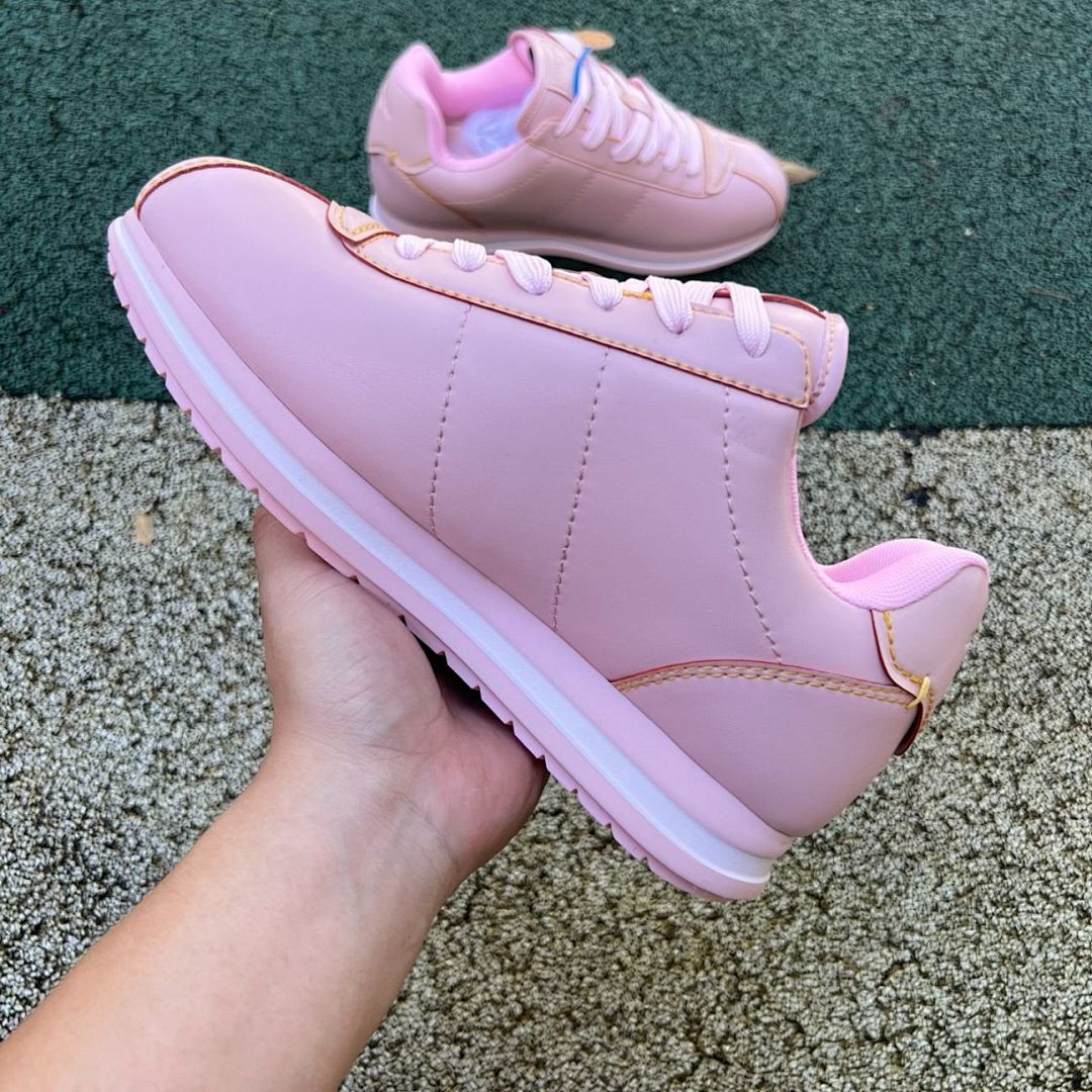 Louis Vuitton Pink LV Logo Low Top Runner Sneakers
