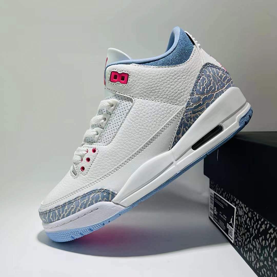 Air Jordan 3 Retro WMNS "Georgia Peach" White Hot Punch True Blue DV7059-106