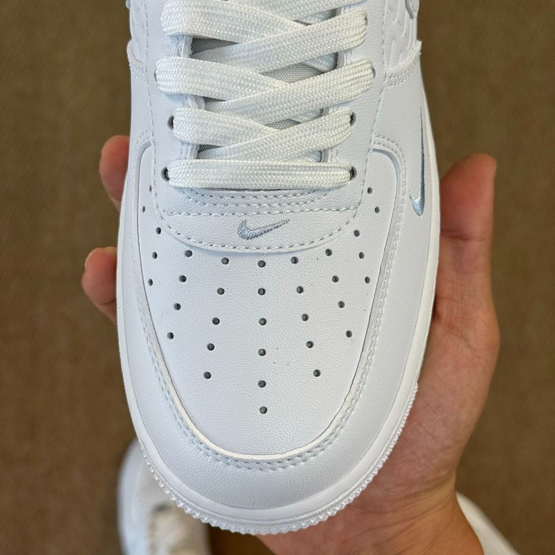 Nike Air Force 1 '07 LX White Metallic Silver Football Grey DV0788-100