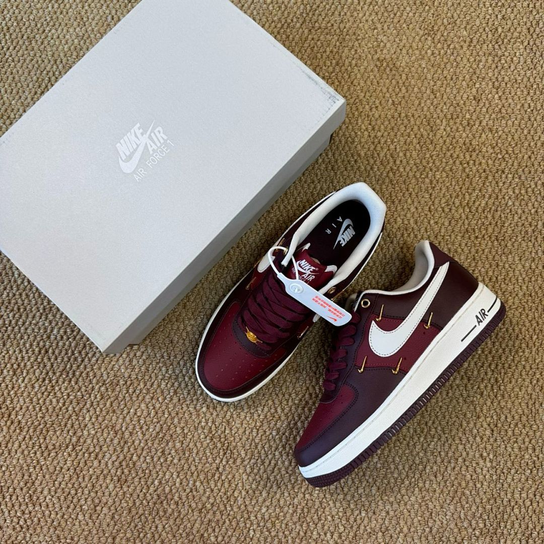 Nike Air Force 1 Low '07 'Dark Beetroot Metallic Gold' DV1234-600