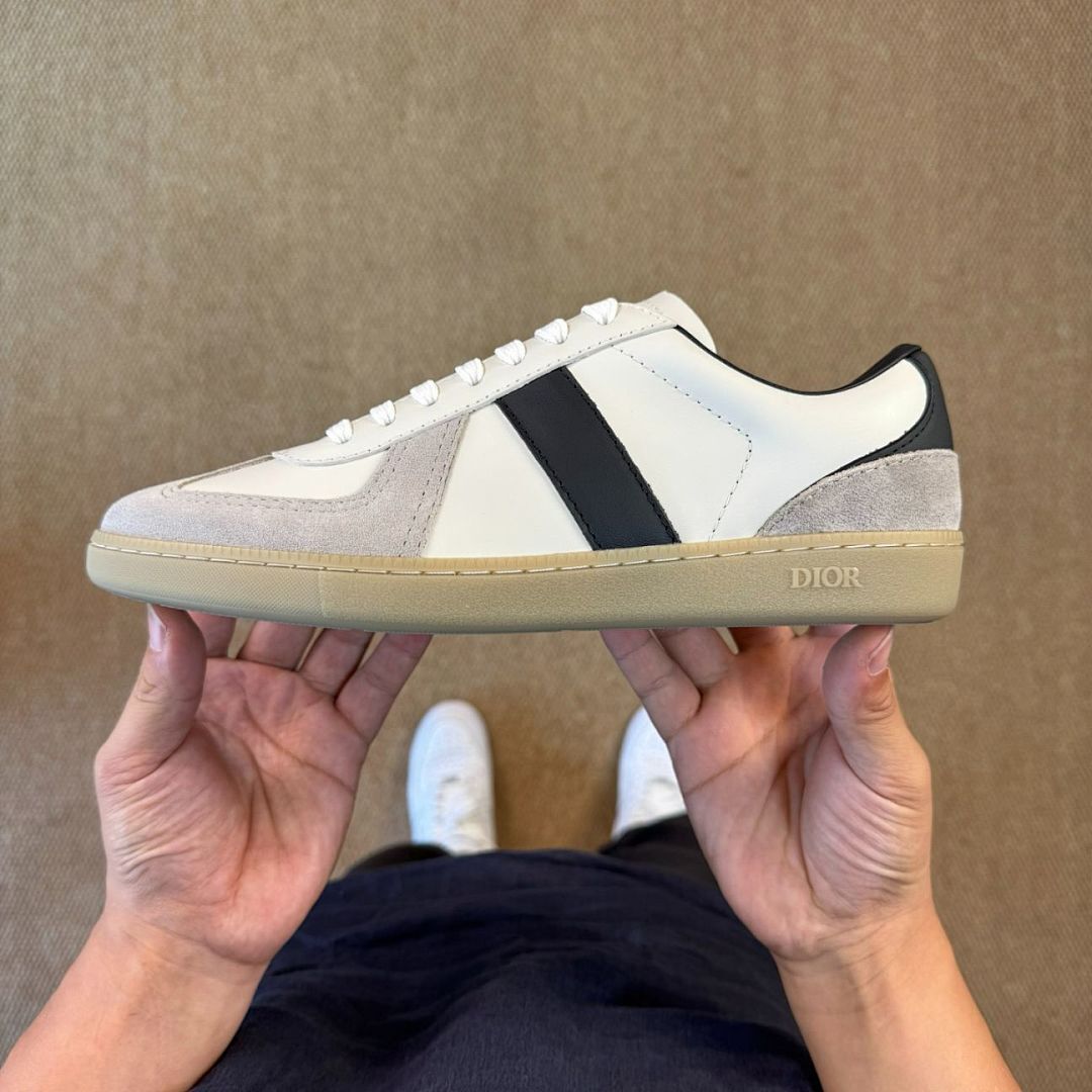 Dior B27 Low-Top Sneaker White and Black 3SN272ZIJ_H068
