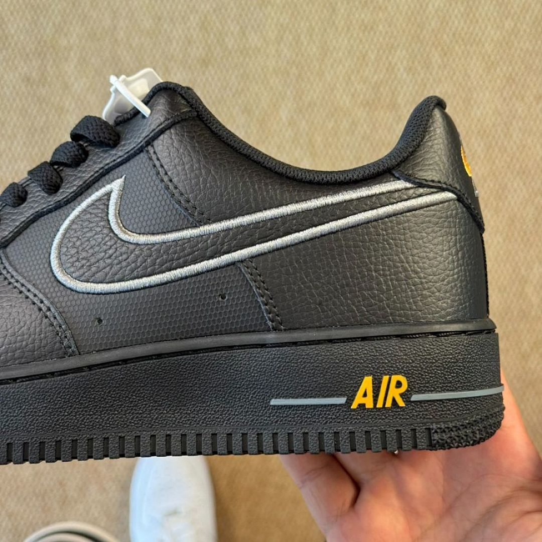 Nike Air Force 1 '07 Black White Yellow Strike DH7561-001