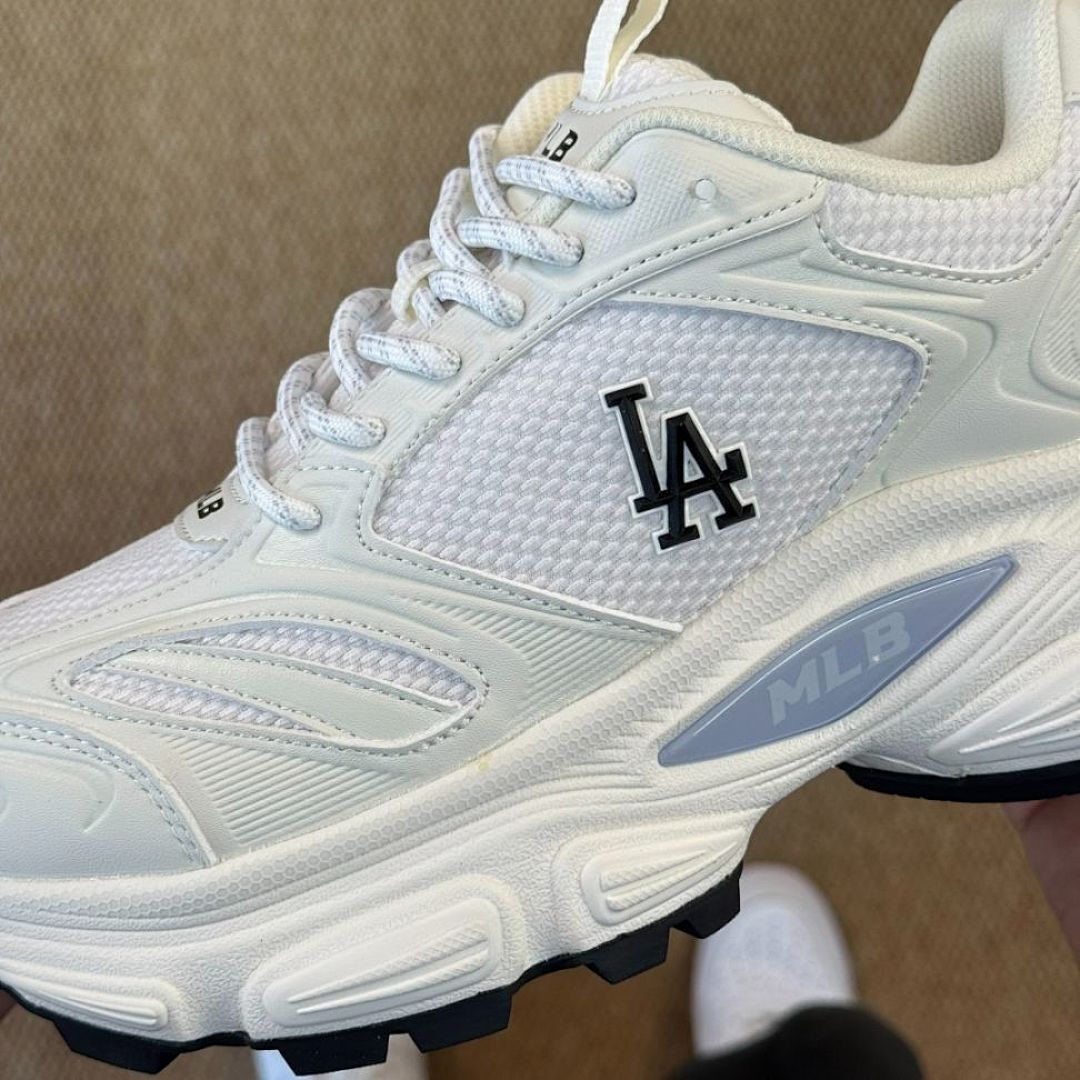 MLB Chunky Liner Shoes LA Dodgers White 3ASXCA13N-50WHS