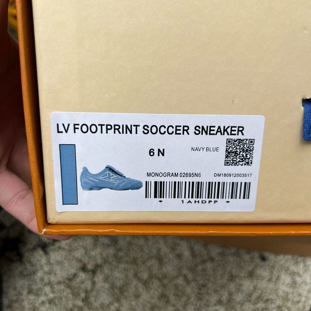 Louis Vuitton Light Blue Monogram Turf Soccer Shoes
