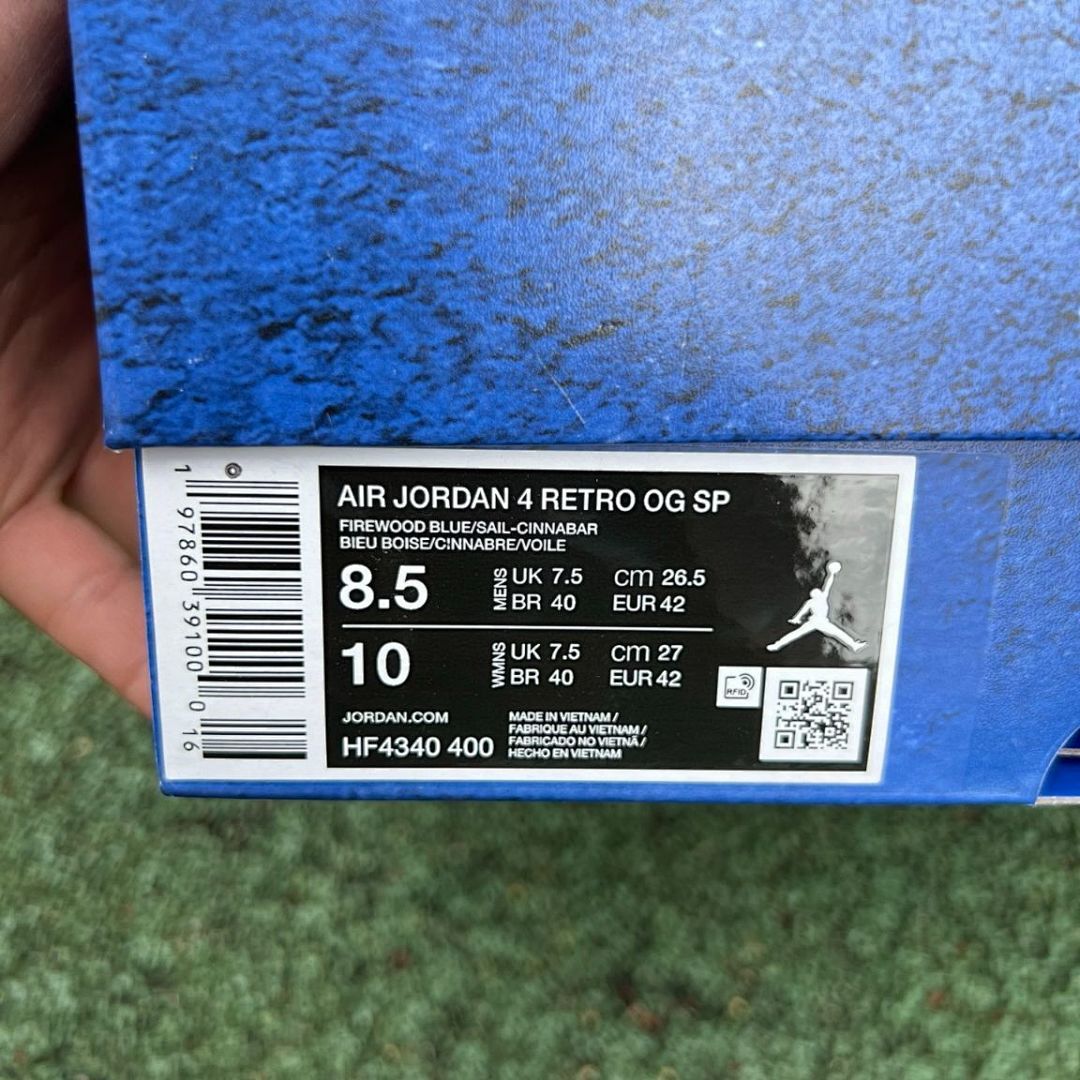 Travis Scott x Air Jordan 4 Cactus Jack F&F Royal Blue