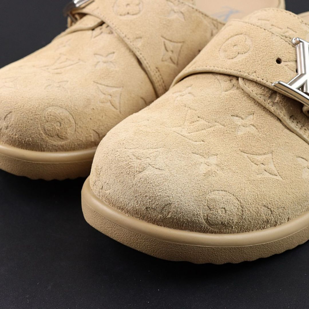 Louis Vuitton Dreamy Loafer Monogram-Embossed Suede Beige