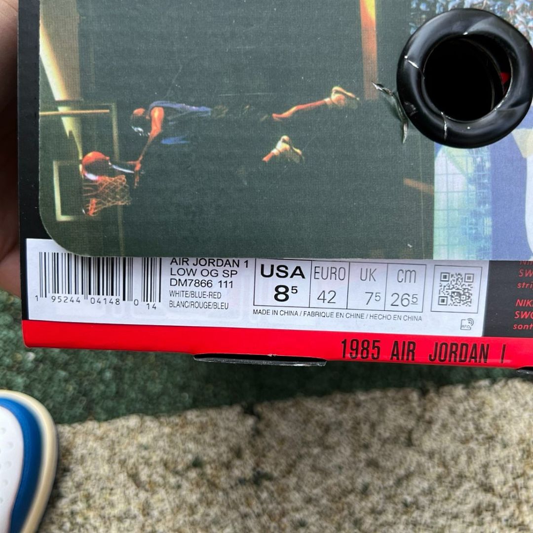 Union x Air Jordan 1 Low OG SP White University Blue Varsity Red FJ0870-100