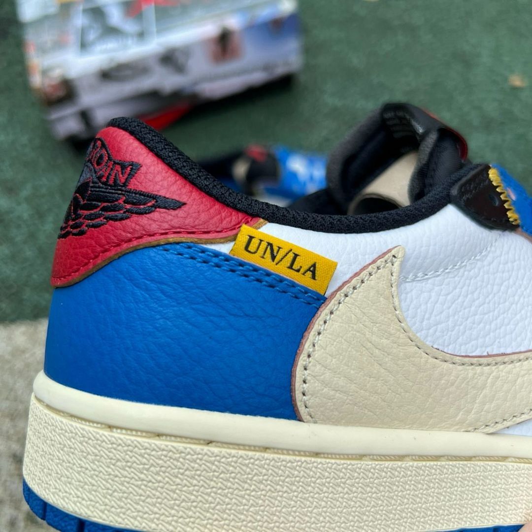 Union x Air Jordan 1 Low OG SP White University Blue Varsity Red FJ0870-100
