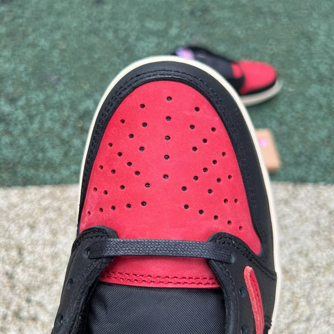 Travis Scott Air Jordan 1 Low OG Sample Black Red