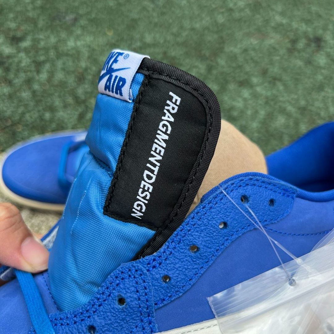 Travis Scott x fragment design x Air Jordan 1 Low OG 'Military Blue' Sample