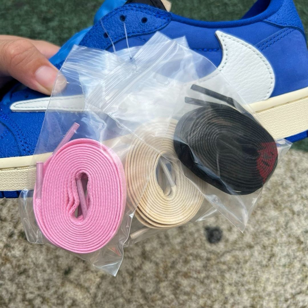 Travis Scott x fragment design x Air Jordan 1 Low OG 'Military Blue' Sample