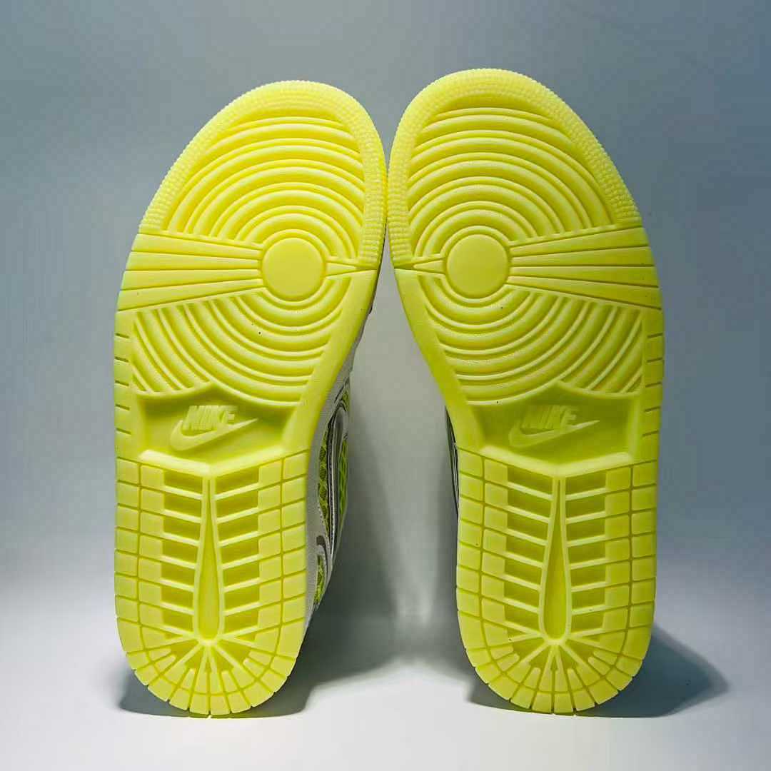 Nike Dunk Low Disrupt 2 Coconut Milk Metallic Silver Barely Volt Women's Shoes DV4029-100 Yellow Mesh Sneakers Lifestyle Fashion Trainers