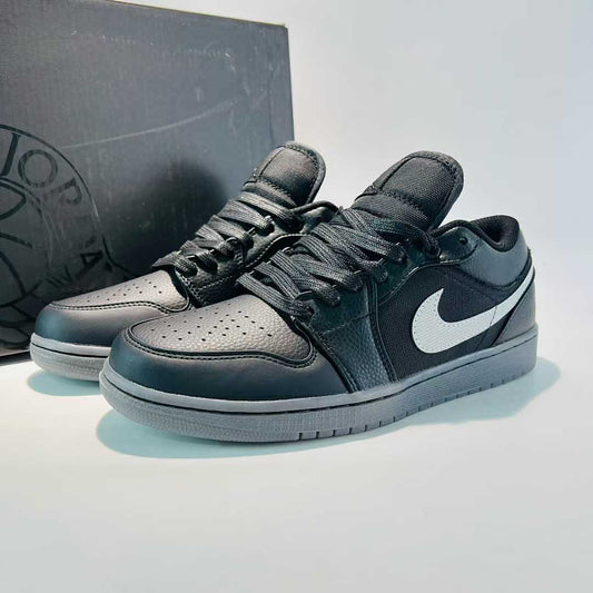 Nike Air Jordan 1 Low Black White Particle Grey Men's Casual Sneakers Shoes 553558-062