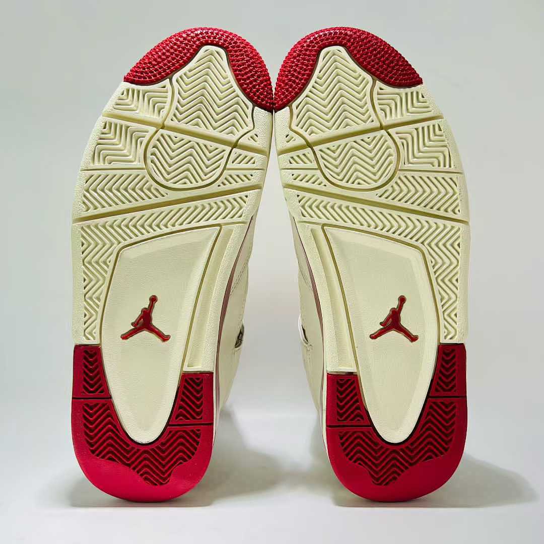 Nike Air Jordan 4 Retro Metallic Red White University Red Sneakers Shoes CT8527-112