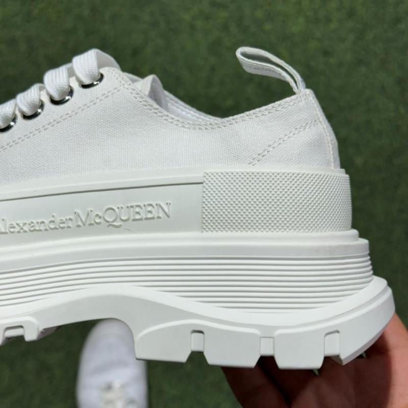 Alexander McQueen Tread Slick Lace-up Sneaker White 611705W4L329000