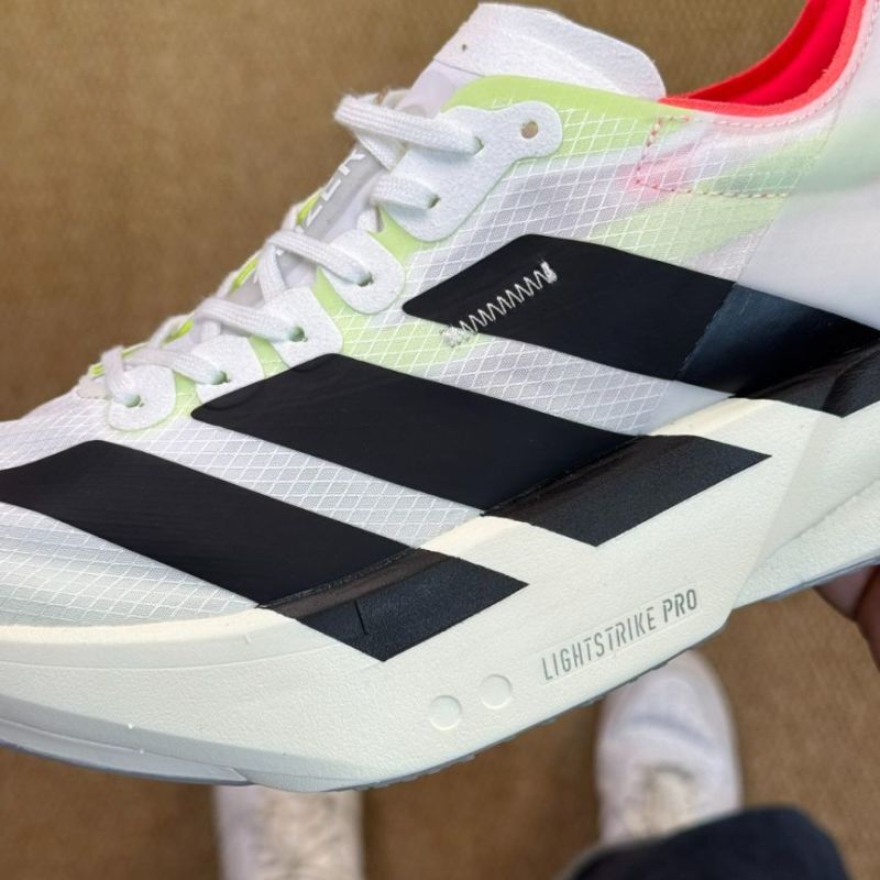 Adidas Adizero Adios Pro 3 Running Shoes White Core Black Lucid Lemon HQ3511