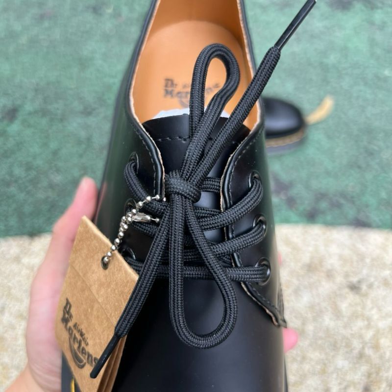 Dr. Martens 1461 Quad Smooth Leather Platform Shoes Black