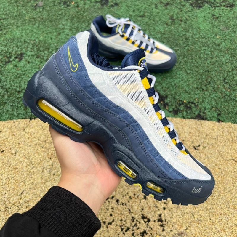 Nike Air Max 95 "Thailand" Coconut Milk Midnight Navy Yellow Strike FB3334-100