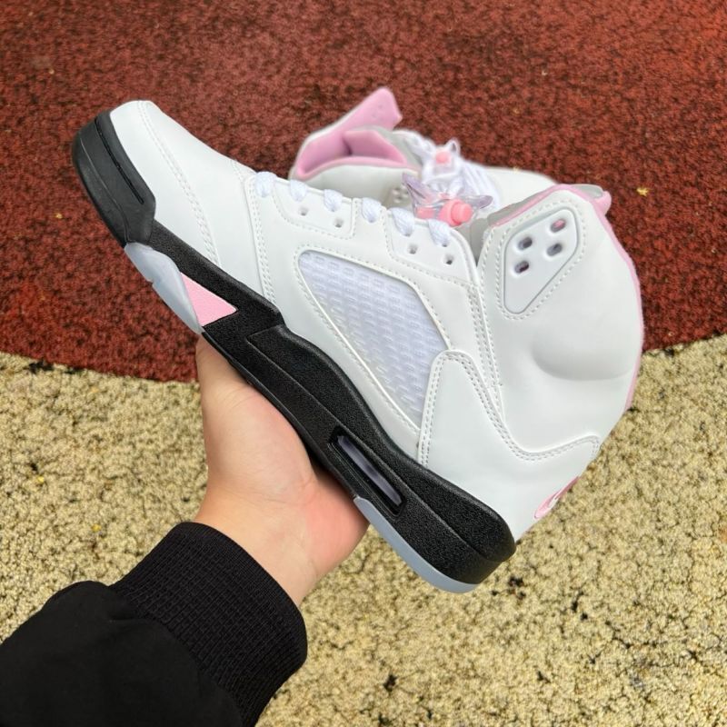 Air Jordan 5 Retro GS Pink Foam White Black (440888-100)