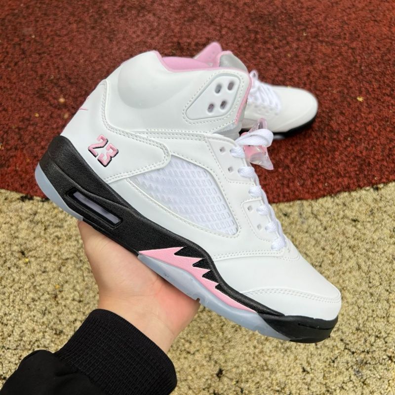 Air Jordan 5 Retro GS Pink Foam White Black (440888-100)