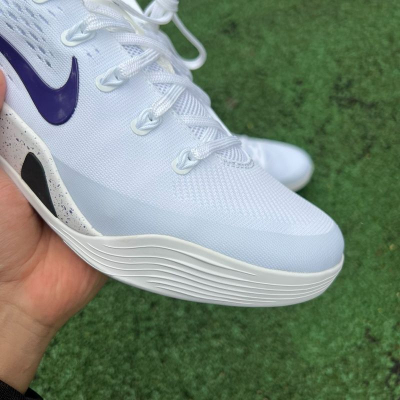 Nike Kobe 9 EM Low White Court Purple Black 646701-105