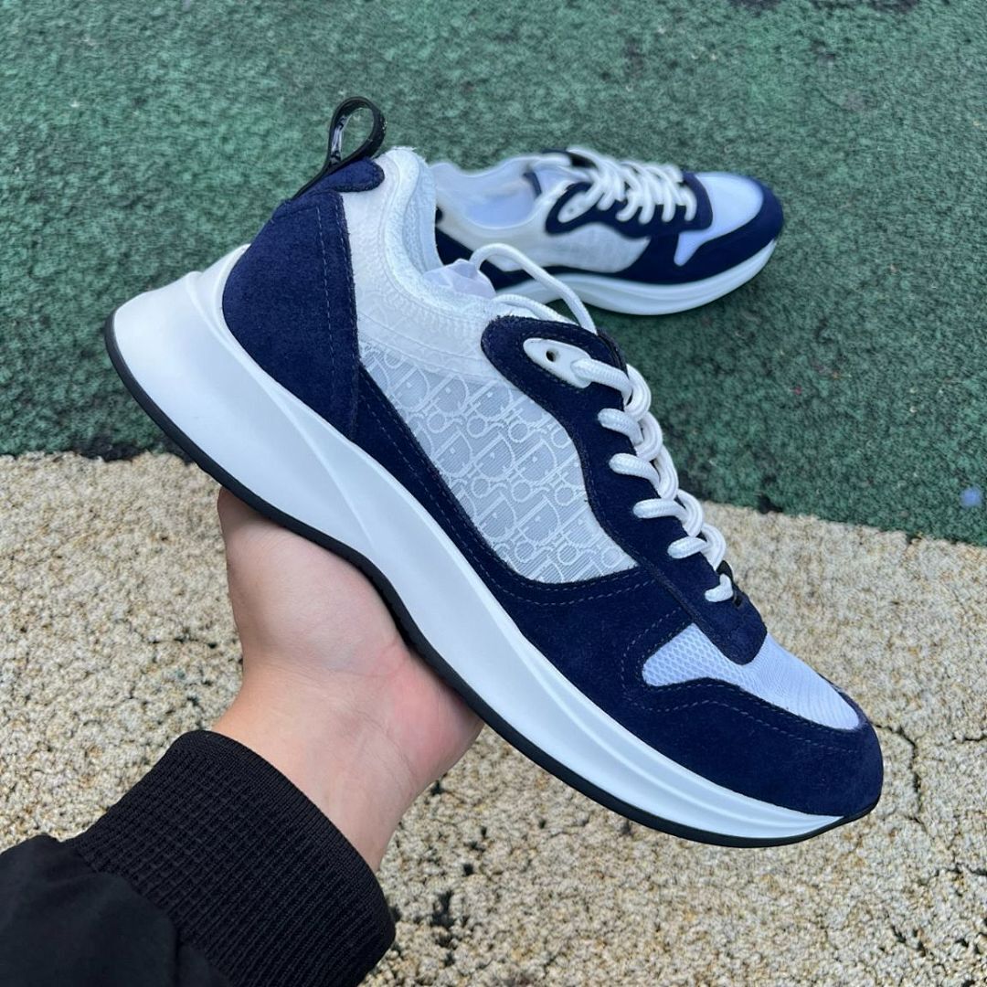 Dior B30 Sneaker Navy Blue Technical Fabric and Mesh 3SN279ZRL_H561