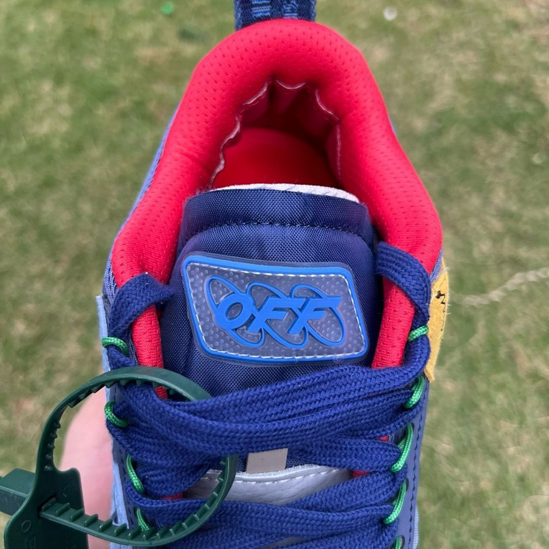 Off-White ODSY-1000 Navy Blue Red Green Multi-Color Sneakers