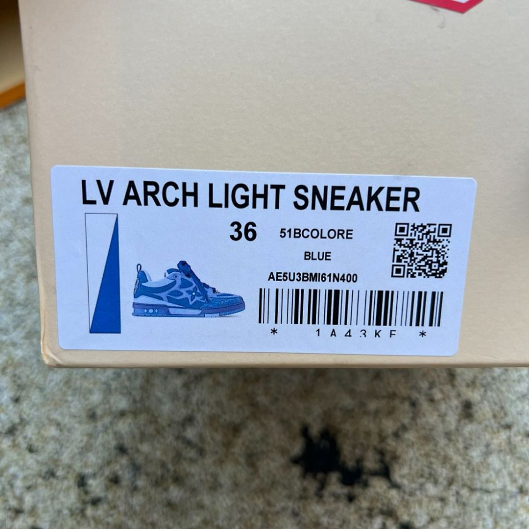 Louis Vuitton LV Trainer Deep Blue Monogram Flower Men's Luxury Sneakers