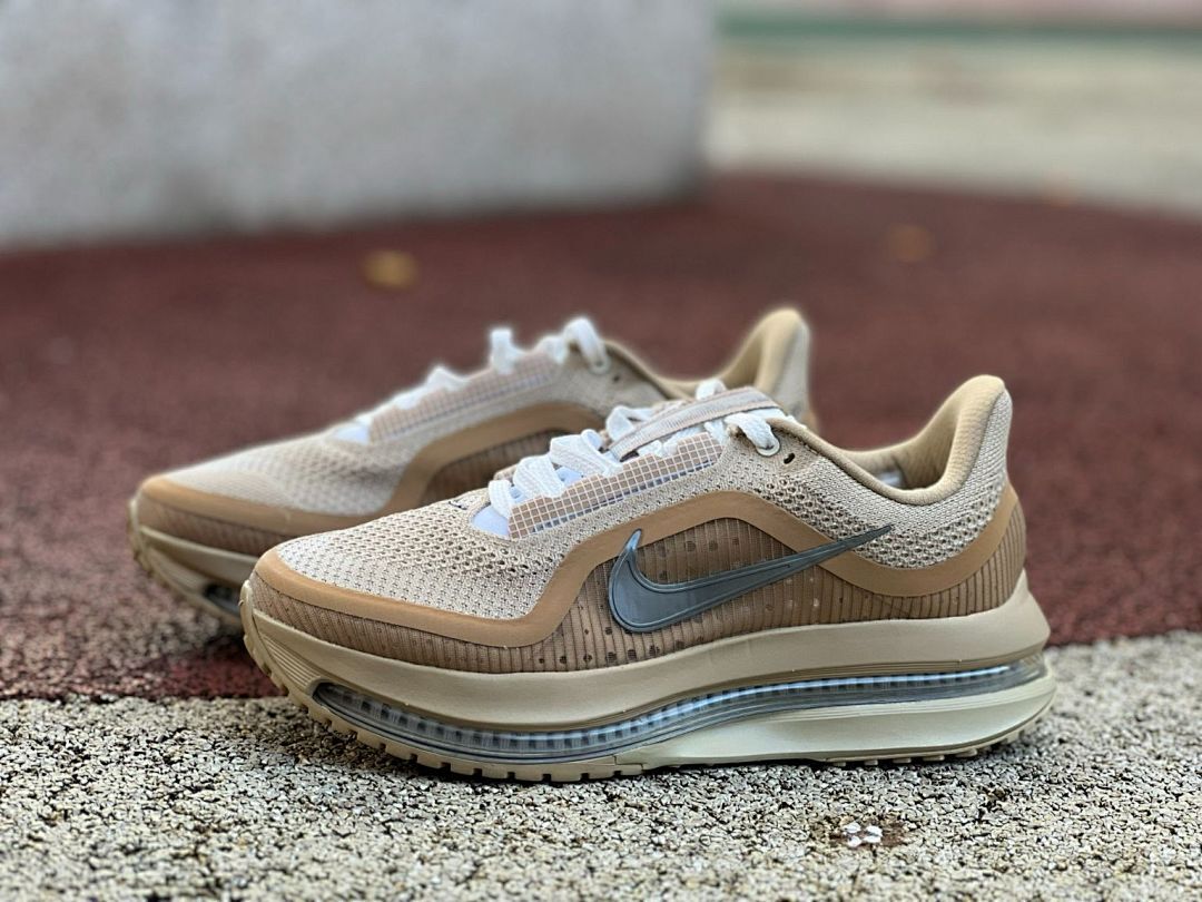 Nike V2K Run Light Orewood Brown Metallic Silver Lifestyle Running Sneakers FB8826-101