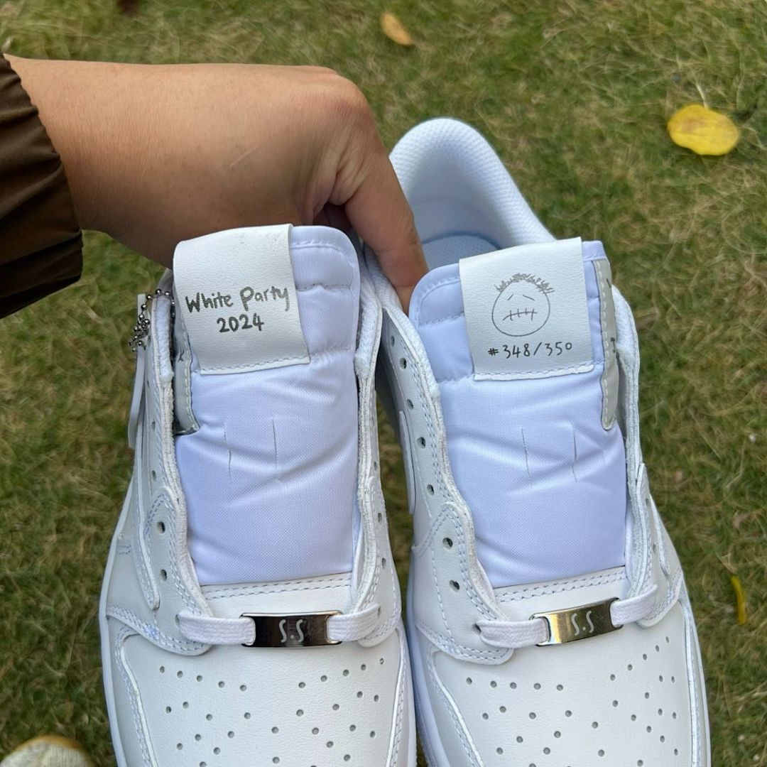 Travis Scott x Air Jordan 1 Low OG SP Sail University Red Phantom White DM7866-160 Cactus Jack Sneakers