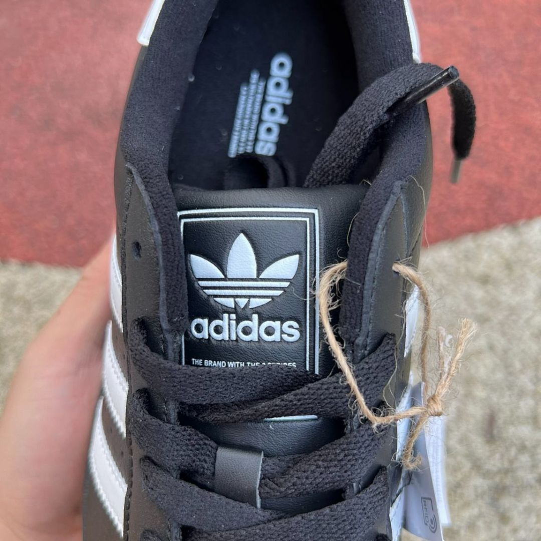 Adidas Superstar Black White Shell Toe Sneakers Black Sole