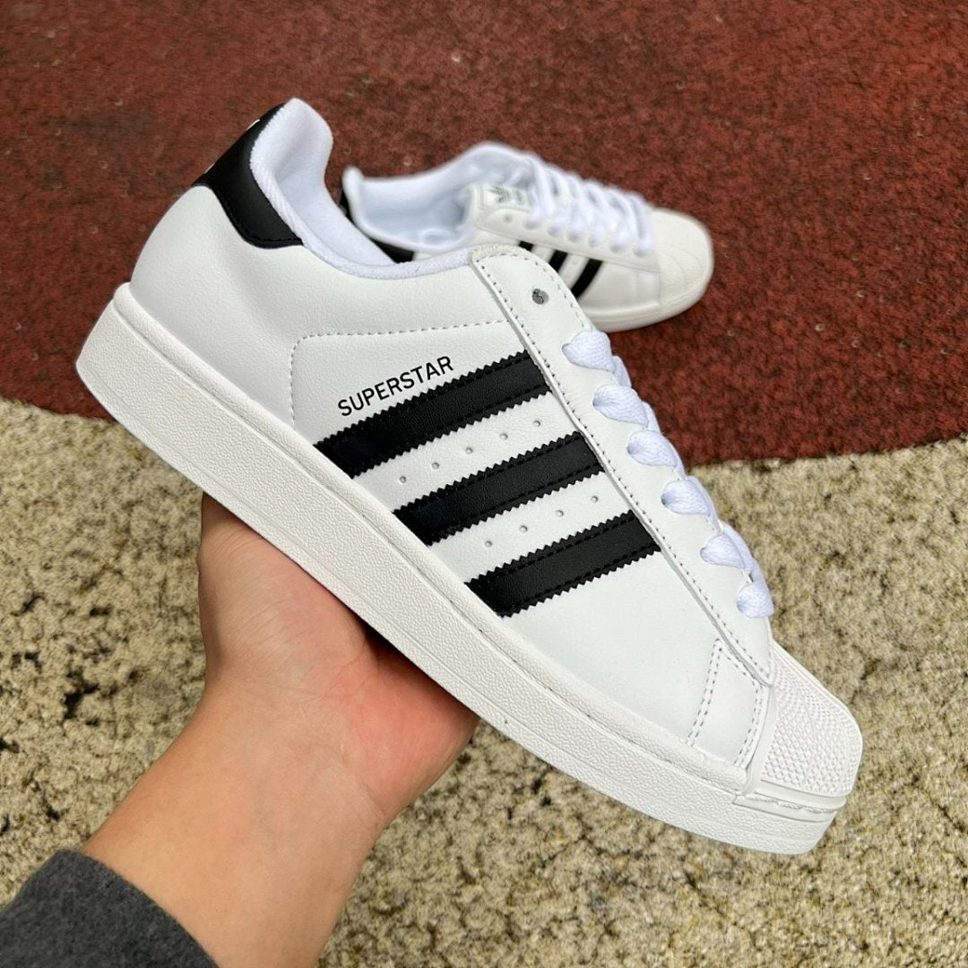 Adidas Superstar White Black Classic Shell Toe Sneakers
