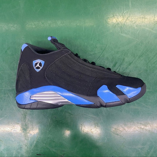 Air Jordan 14 Retro "Varsity Royal" Black Royal Blue Metallic Silver 311818-041 Men's Sneakers