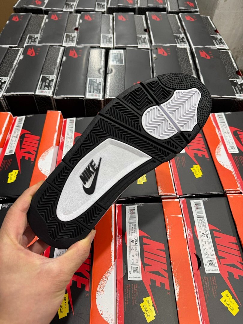 Nike Air Jordan 4 Retro Black White Sneakers