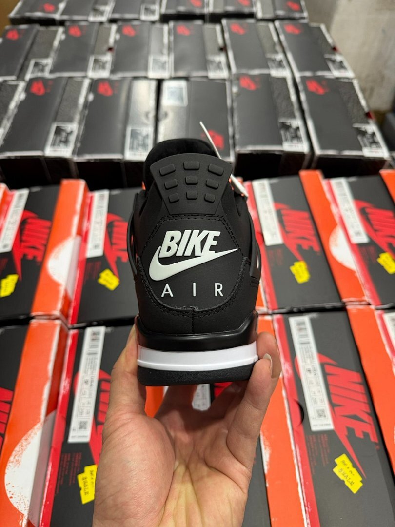 Nike Air Jordan 4 Retro Black White Sneakers