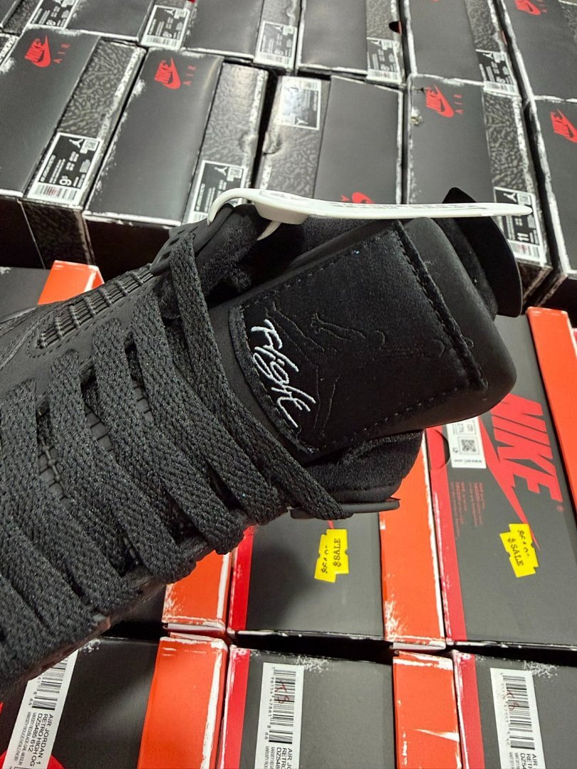 Nike Air Jordan 4 Retro Black White Sneakers