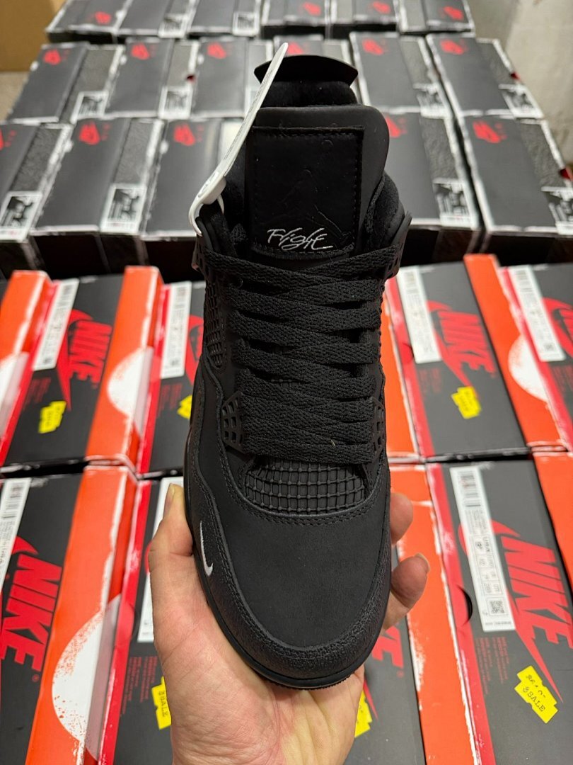 Nike Air Jordan 4 Retro Black White Sneakers