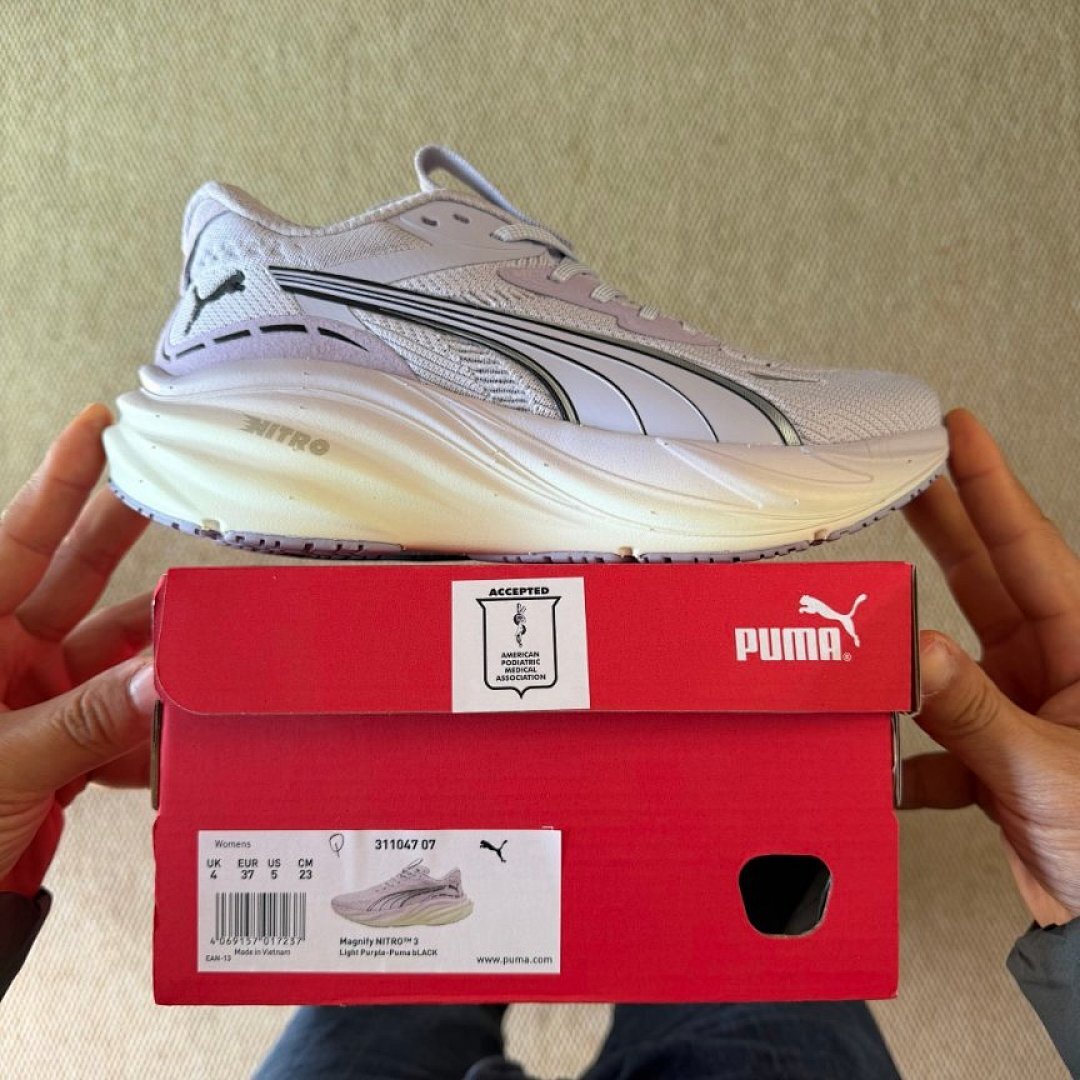 Puma Deviate Nitro 3 Women's Running Shoes Lavender Fog / Puma Black / Frosted Ivory (Product Code: 379471-01)