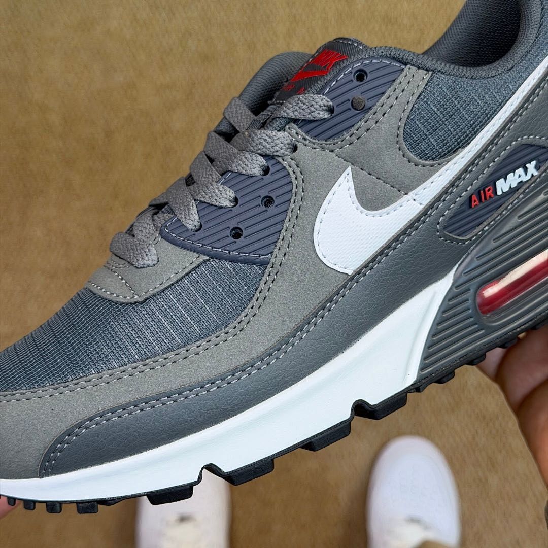 Nike Air Max 90 Men's Lifestyle Running Shoes Anthracite Cool Grey Infrared DM0029-003